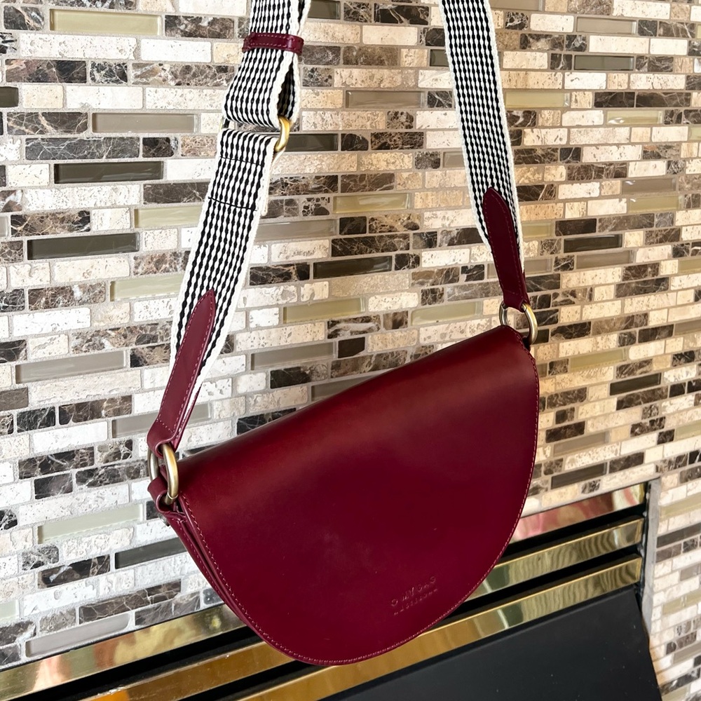 Oh My Bag Amsterdam leather burgundy bag